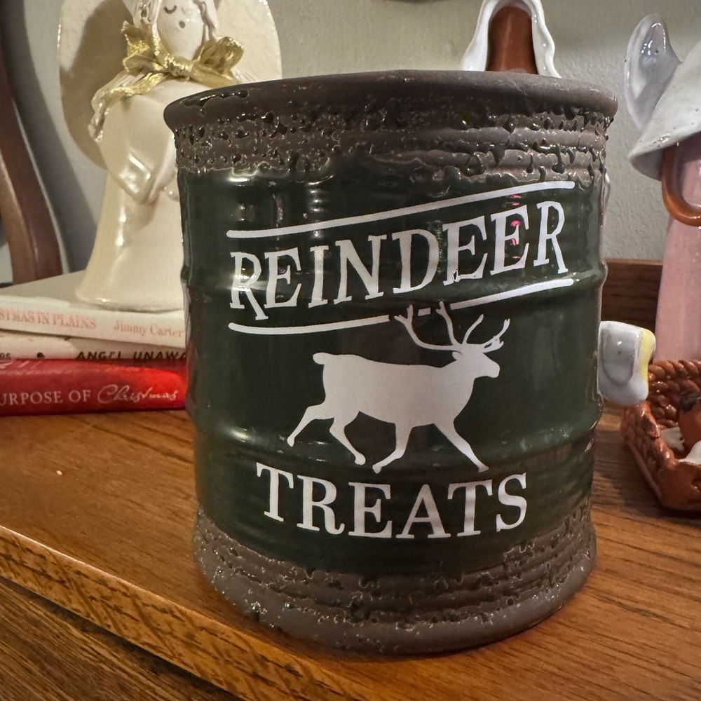 Reindeer Treats Ceramic Jar